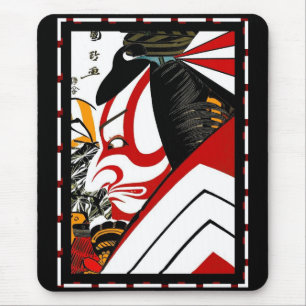 日本のアート ヴィンテージ ポスター マウスパッド