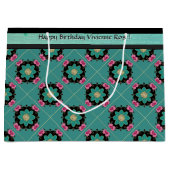 日本のアールヌーボーロパーソナライズされたゼット ラージペーパーバッグ (正面)