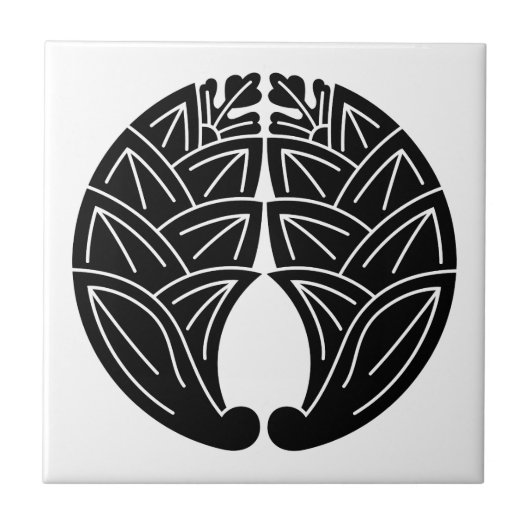 日本のイチョウ タイル (正面)