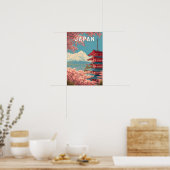日本のイラスト 旅行 アート ヴィンテージ ポスター (キッチン)