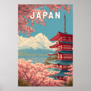 日本のイラスト 旅行 アート ヴィンテージ ポスター