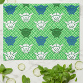 日本のウサギプリント キッチンタオル (折り畳み)