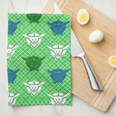 日本のウサギプリント キッチンタオル (四つ折り)