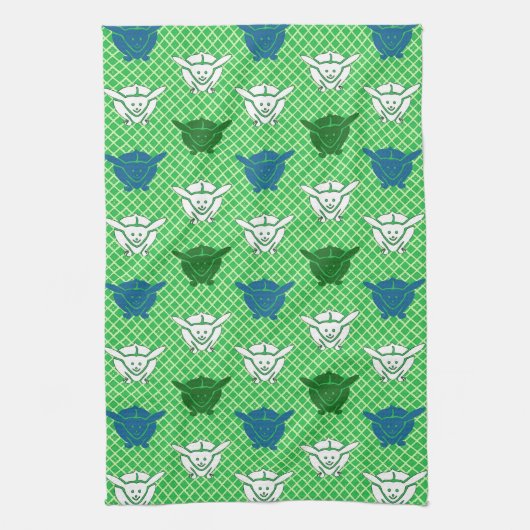 日本のウサギプリント キッチンタオル (縦)