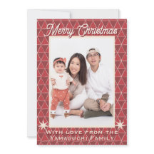 日本のウロコ模様のクリスマスフォト
