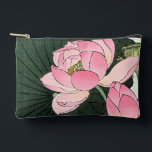 日本のエレガント蓮の花 – ヴィンテージファインアート アクセサリーポーチ<br><div class="desc">NewParkLane – アクセサリーエレガントパウチ/コスメティックバッグ、20世紀初頭のヴィンテージ、ピンクの咲く蓮の花を持つ日本のファインアートプリントを特徴エレガント。このコレクションで一致するアイテムを確認する。具体的な個人的なデザインの願い？感じ連絡よ。</div>