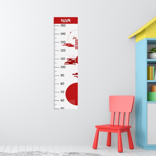 日本のオーナメント成長図 ポスター (子ども部屋1)