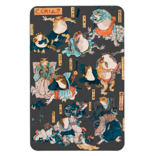 日本のカエル浮世絵アニメヒーロー マグネット
