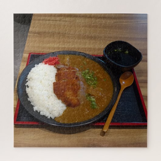 日本のカツカレー ジグソーパズル (縦)