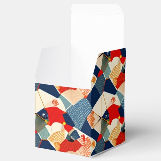 日本のカラフルデザインギフトボックス |カスタマイズ フェイバーボックス (オープン)