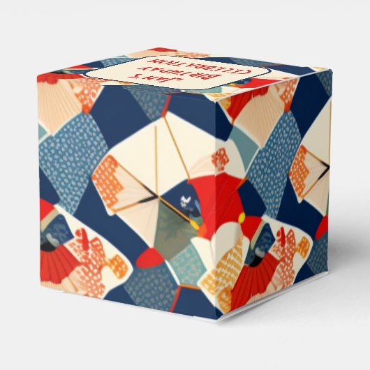 日本のカラフルデザインギフトボックス |カスタマイズ フェイバーボックス (裏面サイド)