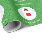 日本のクリスマスエンジェルパーソナライズされたフ ラッピングペーパー (ロールコーナー)