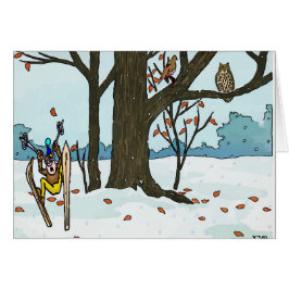 日本のクリスマススノースキー&バード