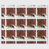 日本のクリスマス待ち ラッピングペーパー (フラット)