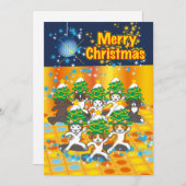 日本のクリスマス – クリス日本のマス シーズンカード (正面/裏面)