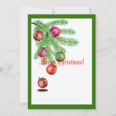 日本のクリスマス シーズンカード (正面)