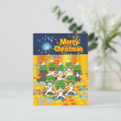 日本のクリスマス - Japanese Christmas シーズンポストカード (スタンド正面)