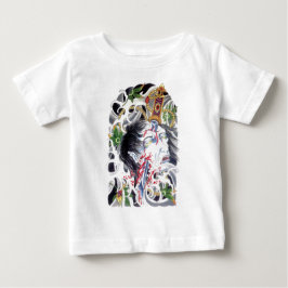 日本のグロテスクな剣のデザイン ベビーTシャツ