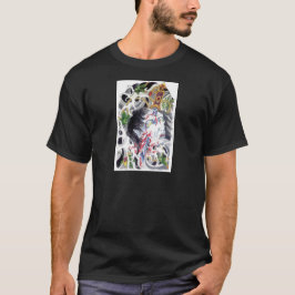 日本のグロテスクな剣のデザイン Tシャツ