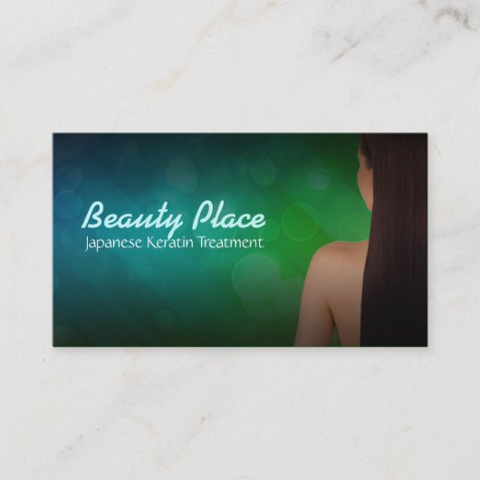 日本のケラチンのトリートメントの名刺 名刺 (正面)