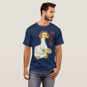 日本のゲーマーグースアート 男女兼用 おもしろ ヴィンテージ Tシャツ (正面フル)