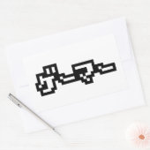 日本のゲーマーゲーマー日本言語日本語 長方形シール (封筒)