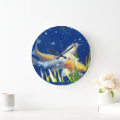 日本のコイの時計 ラージ壁時計 (ホーム)