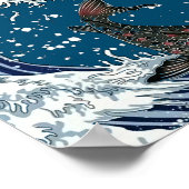 日本のコイアート ポスター (角)