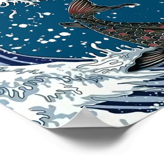 日本のコイアート ポスター (角)