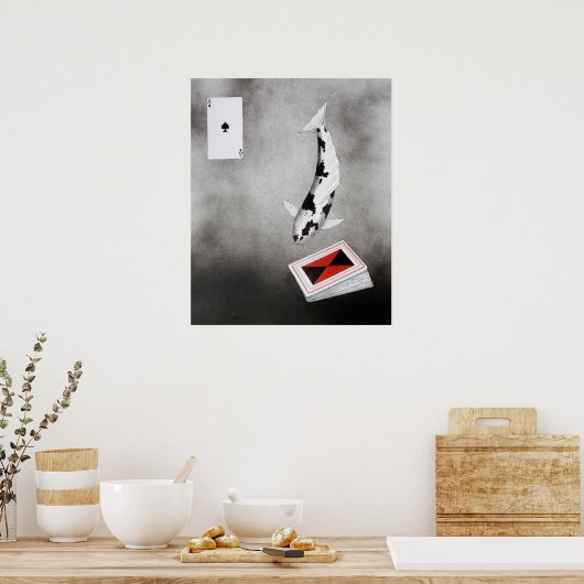 日本のコイエーススペード ポスター (キッチン)