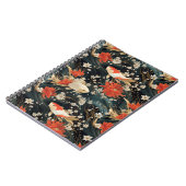 日本のコイ魚シームレスパターン ノートブック (左側)