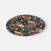 日本のコイ魚シームレスパターン ペーパープレート (アングル)