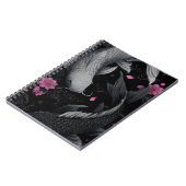 日本のコイ魚ダークモード ノートブック (左側)