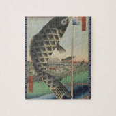 日本のコイ魚フェスティバル旗アンティーク ジグソーパズル (縦)