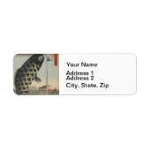 日本のコイ魚フェスティバル旗アンティーク ラベル (正面)