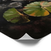 日本のコイ魚池アートプリントポスター ポスター (角)