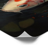 日本のコイ魚池アートプリントポスター ポスター (角)