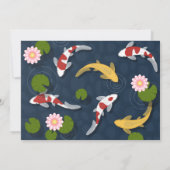 日本のコイ魚池パーティー 招待状 (裏面)