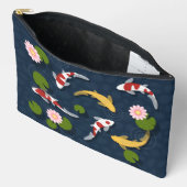 日本のコイ魚池 アクセサリーポーチ (見開き)