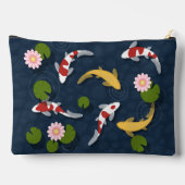 日本のコイ魚池 アクセサリーポーチ (裏面)