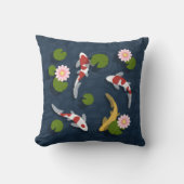 日本のコイ魚池 クッション (正面)