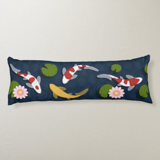 日本のコイ魚池 ボディピロー (裏面)