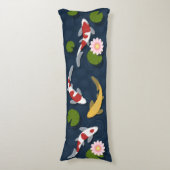 日本のコイ魚池 ボディピロー (正面縦)