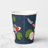 日本のコイ魚池 紙コップ (右)