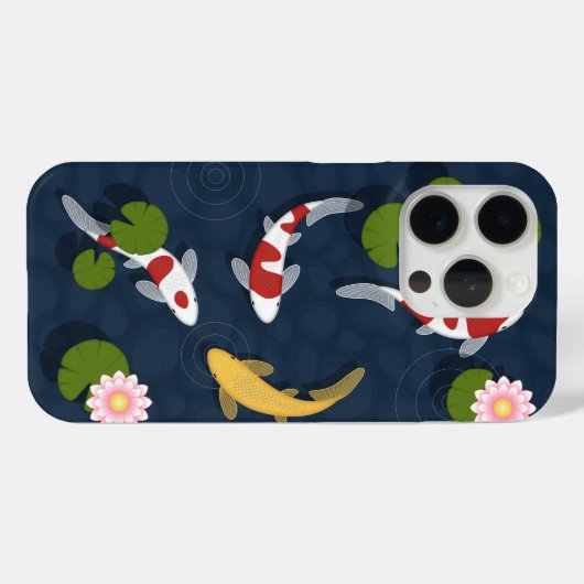 日本のコイ魚池 Case-Mate iPhoneケース (裏面 (横))