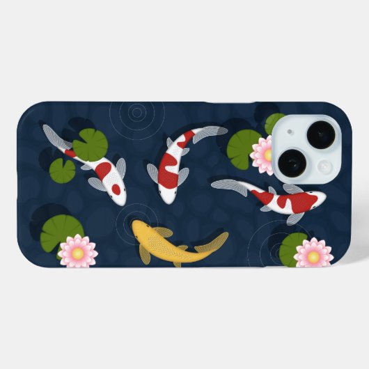 日本のコイ魚池 Case-Mate iPhoneケース (裏面 (横))