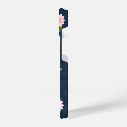 日本のコイ魚池 iPhoneケース (左側面)