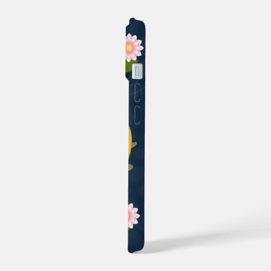 日本のコイ魚池 iPhone 15ケース (左側面)