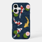 日本のコイ魚池 iPhone 16ケース (裏面)
