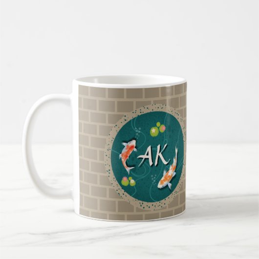 日本のコイ魚 コーヒーマグカップ (左)